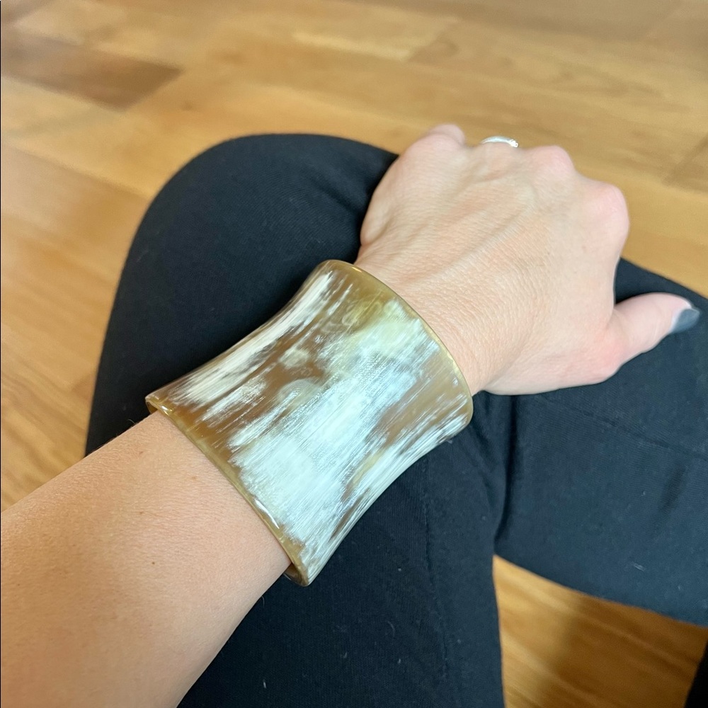 Acrylic “bone” cuff